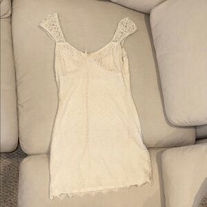 Cotton Candy Cream Lace Chemise